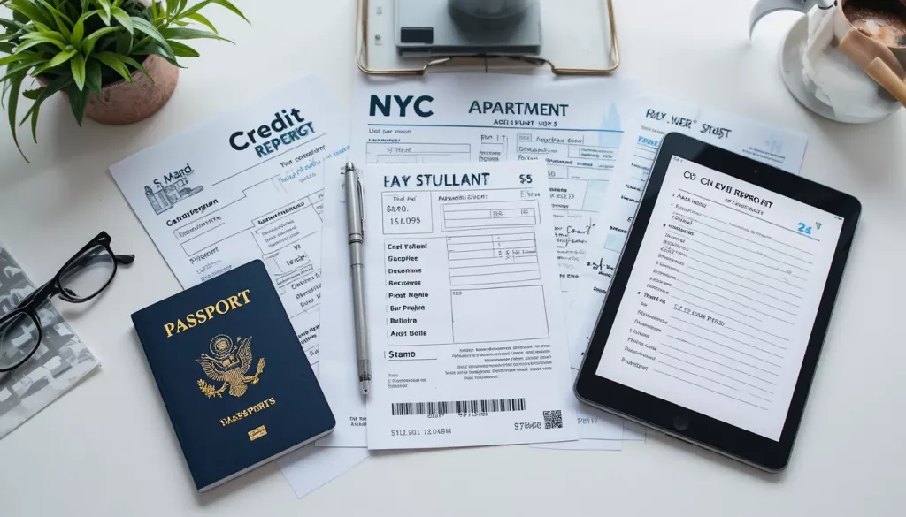 What documents you need for NYC apartment